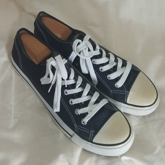 Mens OT Revolution Canvas Sneakers, Black, Size 10 M - Picture 1 of 9